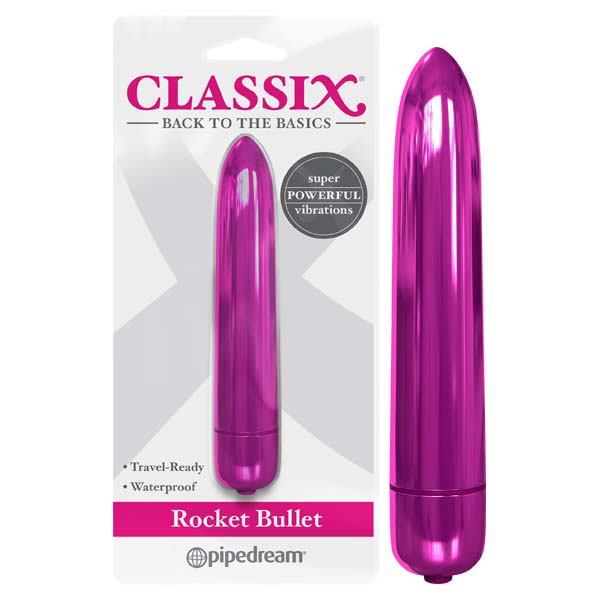 Classix Rocket Bullet - Metallic Pink 8.9 cm Bullet-PD1961-11