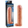 Fantasy X-Tensions Perfect 2 Extension With Ball Strap - Flesh Penis Extension Sleeve with Ball Strap-PD4117-21