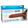 FX Elite 7 Silicone Hollow Strap-On - Tan - Tan 17.8 cm Hollow Strap-On-PD4159-29