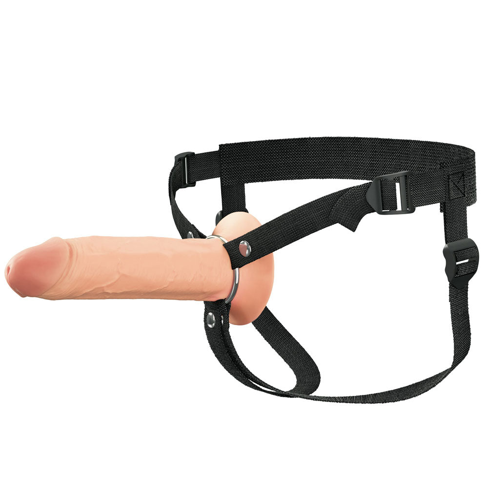 FX Elite 8 Silicone Hollow Strap-On - Flesh - Flesh 20 cm Hollow Strap-On-PD4160-21