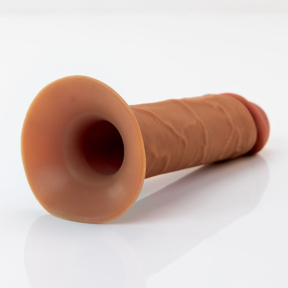 FX Elite 8 Silicone Hollow Strap-On - Tan - Tan 20 cm Hollow Strap-On-PD4160-29