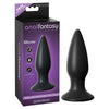 Anal Fantasy Elite Collection Small Rechargeable Anal Plug - Black 10.9 cm (4.3) USB Rechargeable Vibrating Butt Plug-PD4773-23