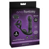 Anal Fantasy Elite Ass-Gasm Slide & Glide - Black USB Rechargeable Prostate Massage with Cock Ring-PD4795-23