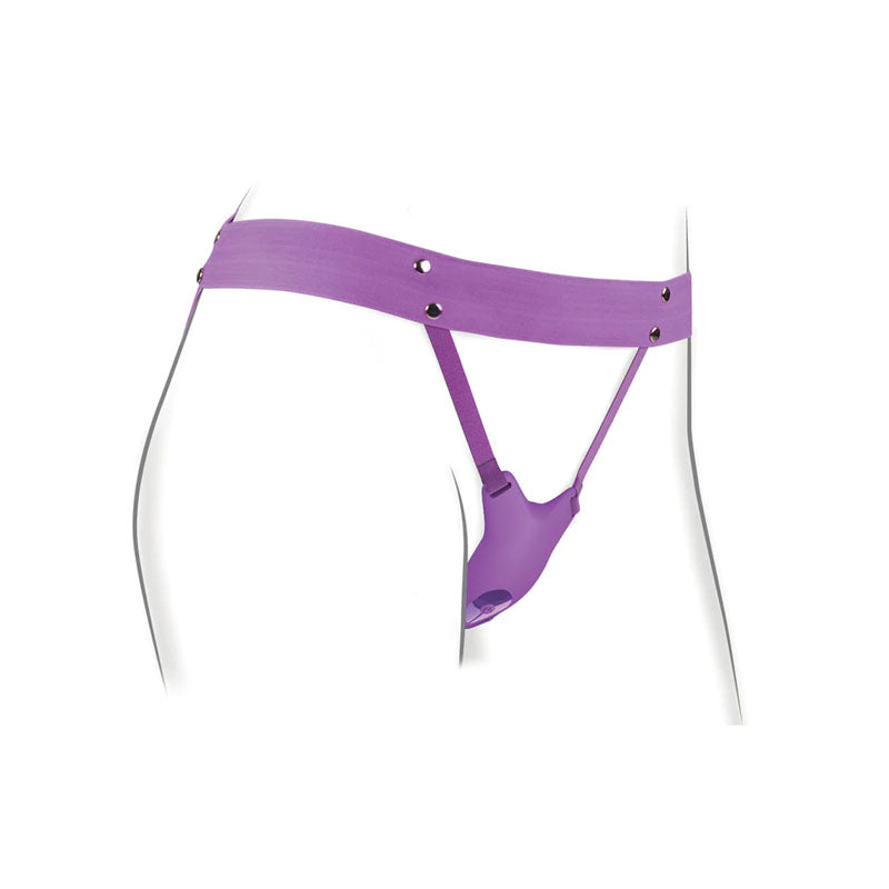 Fantasy For Her Ultimate Butterfly Strap-On - Purple USB Rechargeable Strap-On Stimulator-PD4961-12