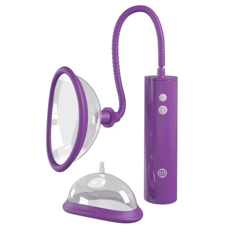 Fantasy For Her Rechargeable Pump Kit - Purple USB Rechargeable Vagina Pump-PD4966-12