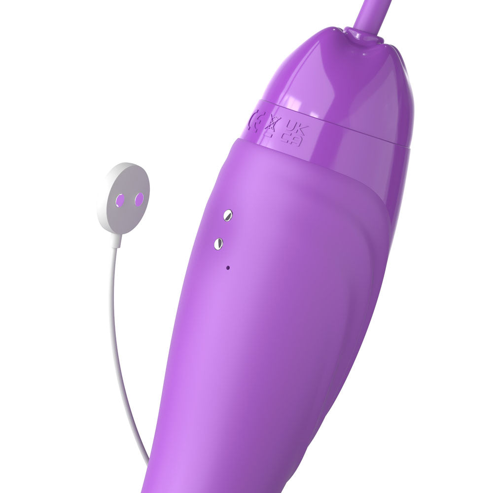 Fantasy For Her Her Ultimate Pleasure Max - Purple USB Rechargeable Vibrator with Flicking Stimulator-PD4968-12