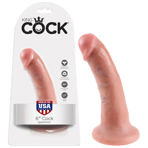 King Cock 6 Cock - Flesh 15.2 cm (6) Dong-PD5501-21