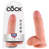 King Cock 7 Cock With Balls - Flesh 17.8 cm (7) Dong-PD5506-21