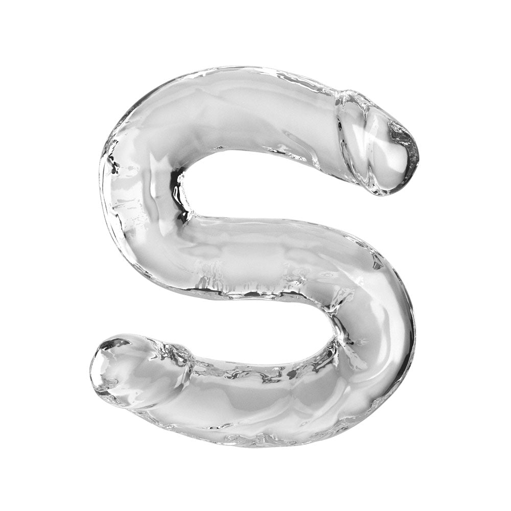 King Cock 18 Inch Double Dildo - Clear 45.7 cm Double Dong-PD5788-20