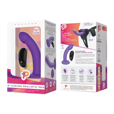 Pegasus 6" Wireless Remote Control Curved Realistic Peg With Harness-PEG-001