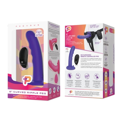 Pegasus 6" Wireless Remote Control Curved Wave Peg Harness-PEG-003