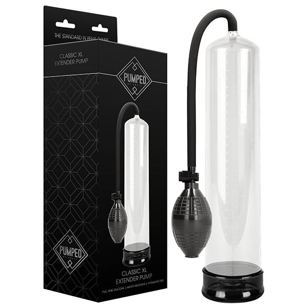 Pumped Classic XL Extender Pump - Clear Large Sized Penis Pump-PMP005TRA