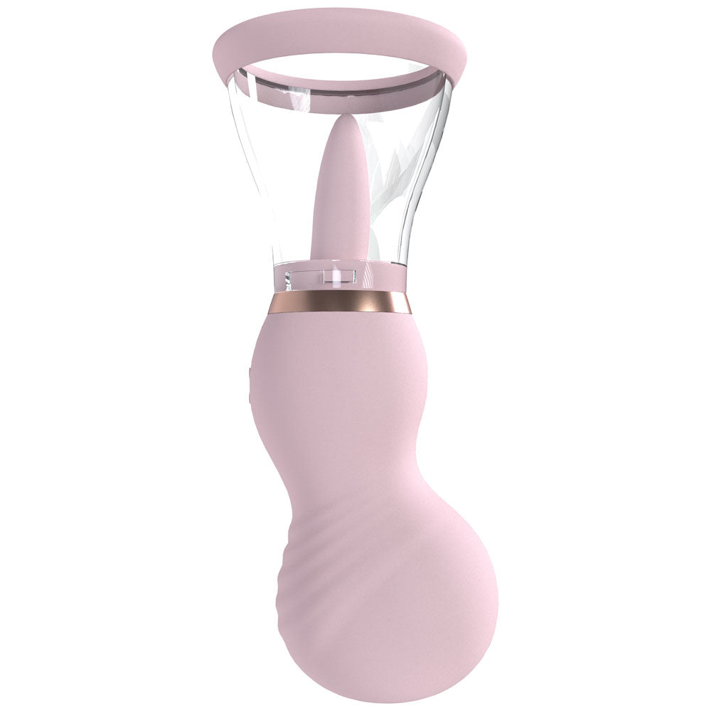 PUMPED Sensual Auto Vulva & Brest Pump - Pink - Pink USB Rechargeable Ladies Pump-PMP047PNK