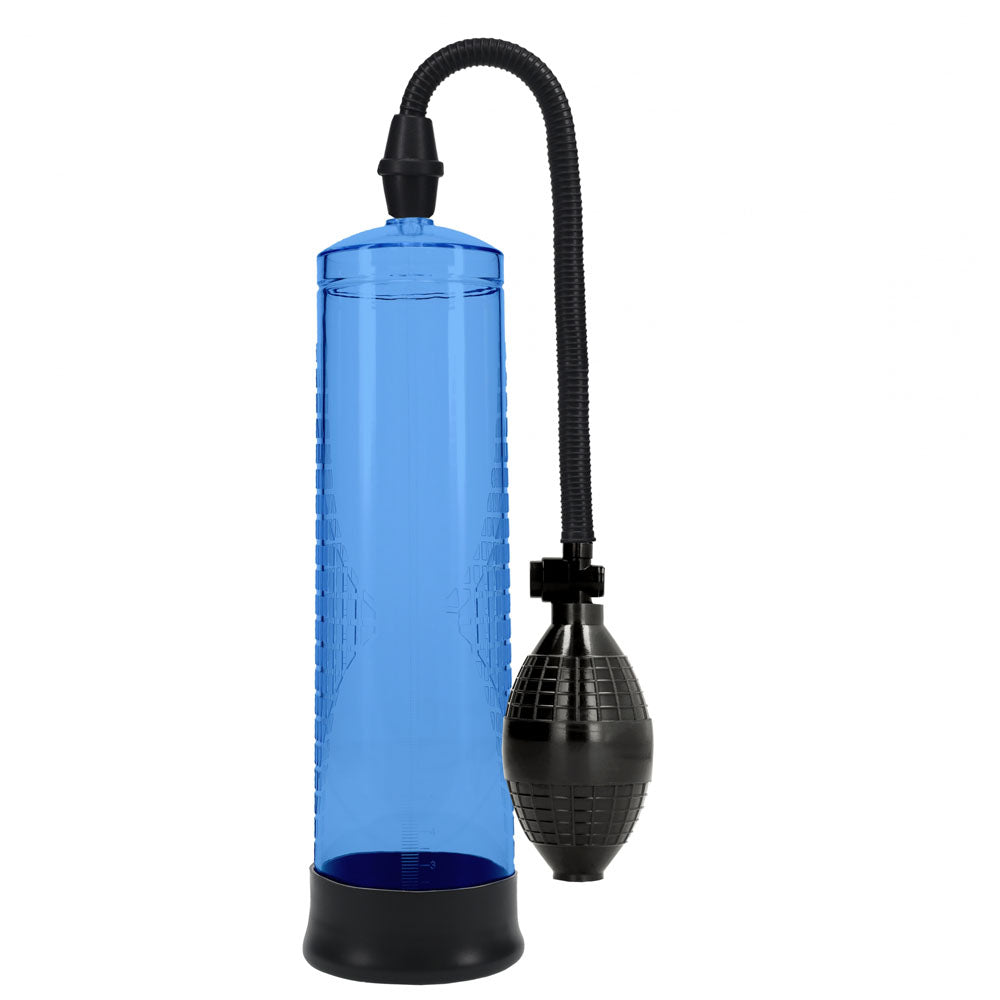 PUMPED Basic Pump 1 - Blue - Blue Penis Pump-PMP054BLU