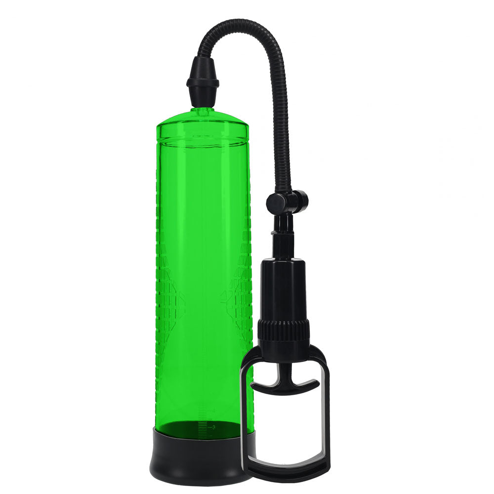 PUMPED Basic Pump 2 - Green - Green Penis Pump-PMP055GRN