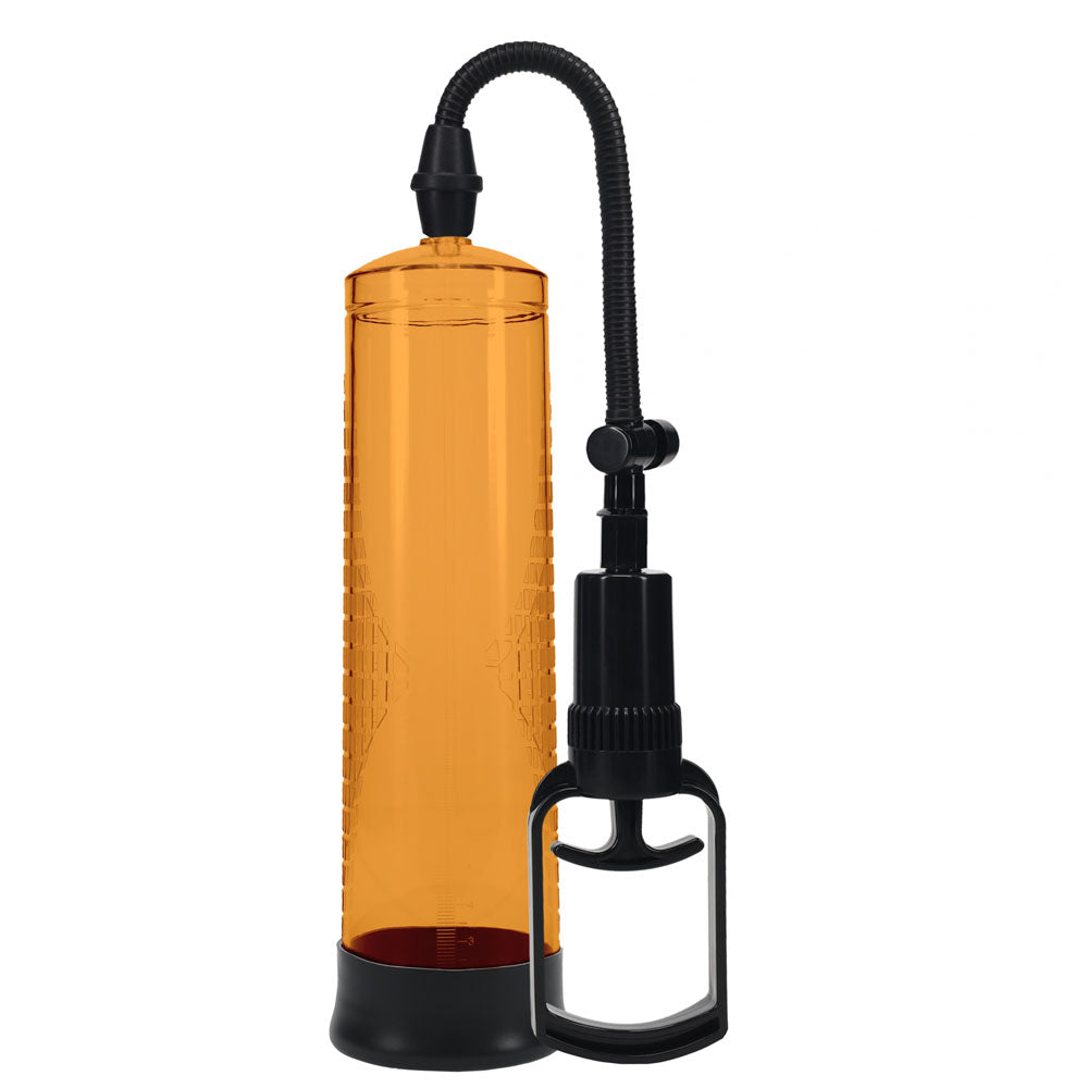 PUMPED Basic Pump 2 - Orange - Orange Penis Pump-PMP055ORA