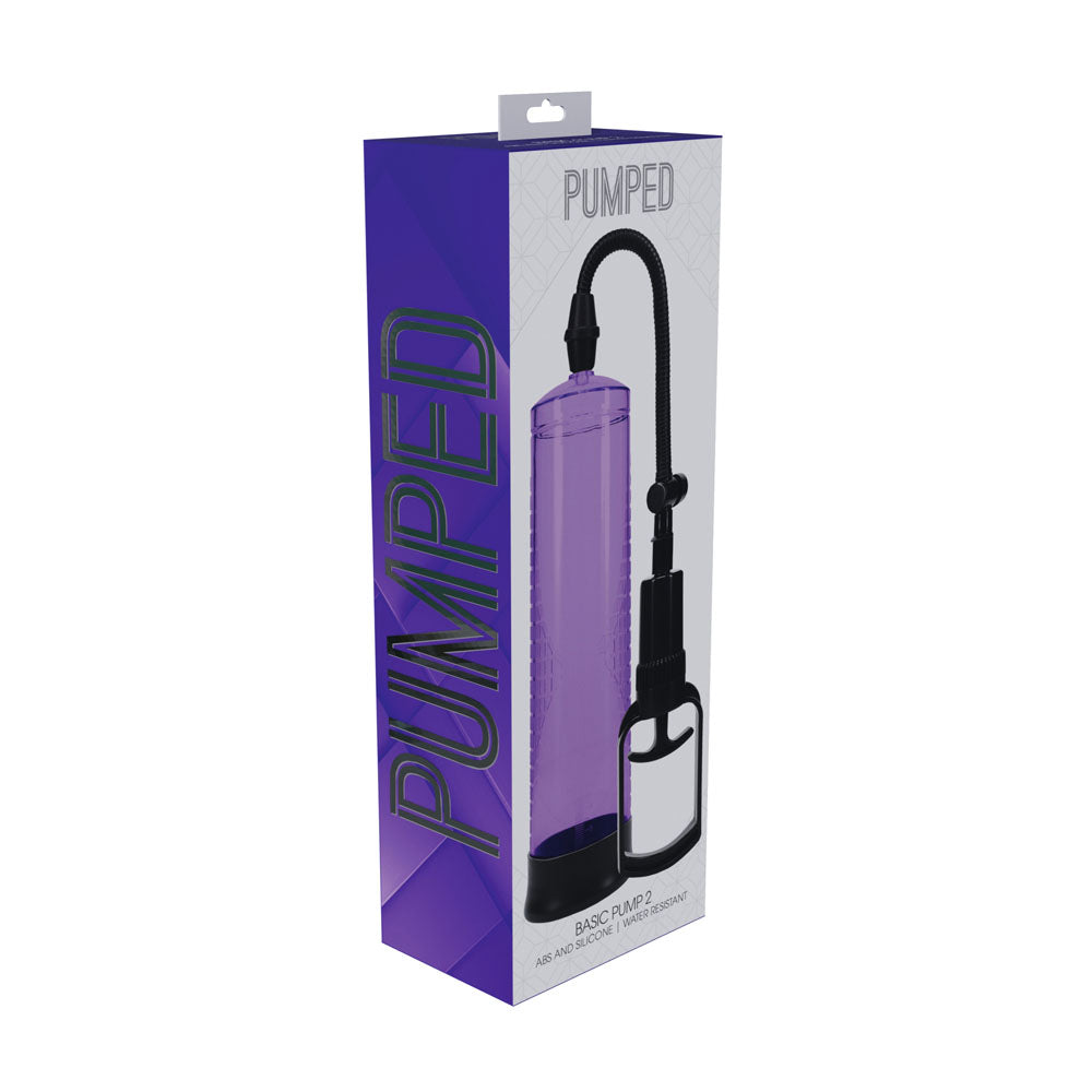 PUMPED Basic Pump 2 - Purple - Purple Penis Pump-PMP055PUR