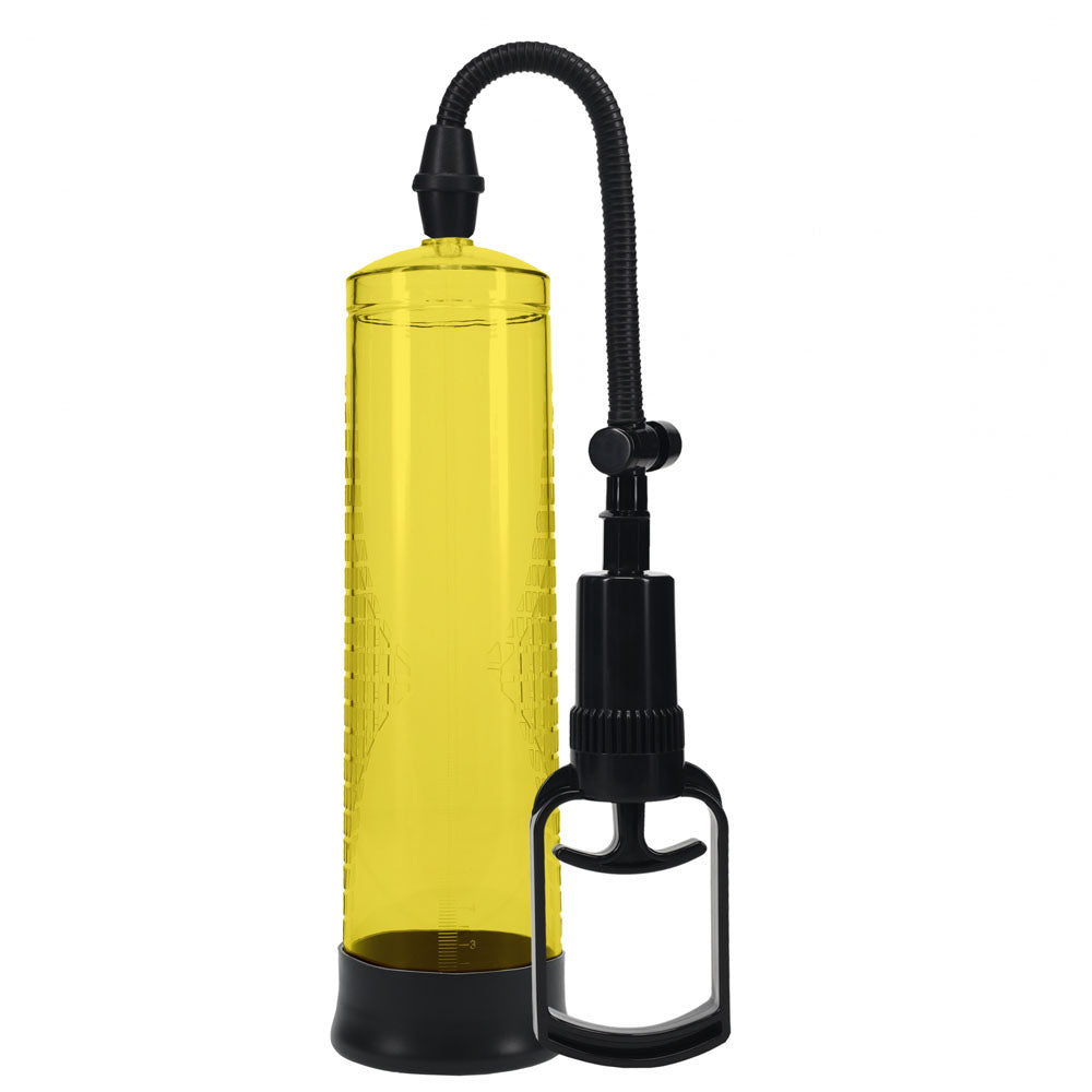 PUMPED Basic Pump 2 - Yellow - Yellow Penis Pump-PMP055YEL