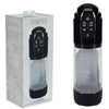 PUMPED TechnoThrust Auto Masturbator - Black/Clear USB Rechargeable Auto Maturbator-PMP061BLK