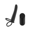 Passion Play Vibrating Double Penetrator with Remote - Black USB Rechargeable Vibrating Double