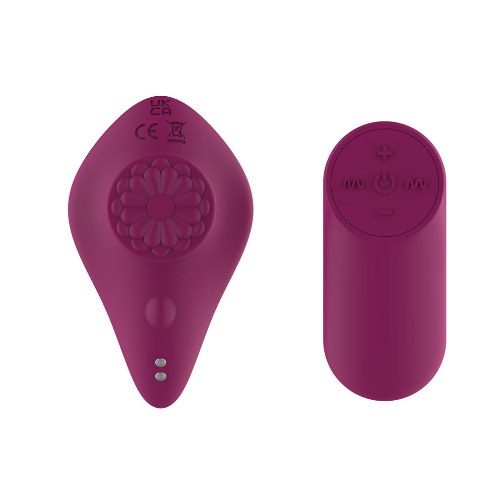 Passion Play Magnet Panty Vibe with Remote - Purple USB Rechargeable Panty Vibrator with Wireless Remote Control - PP0081