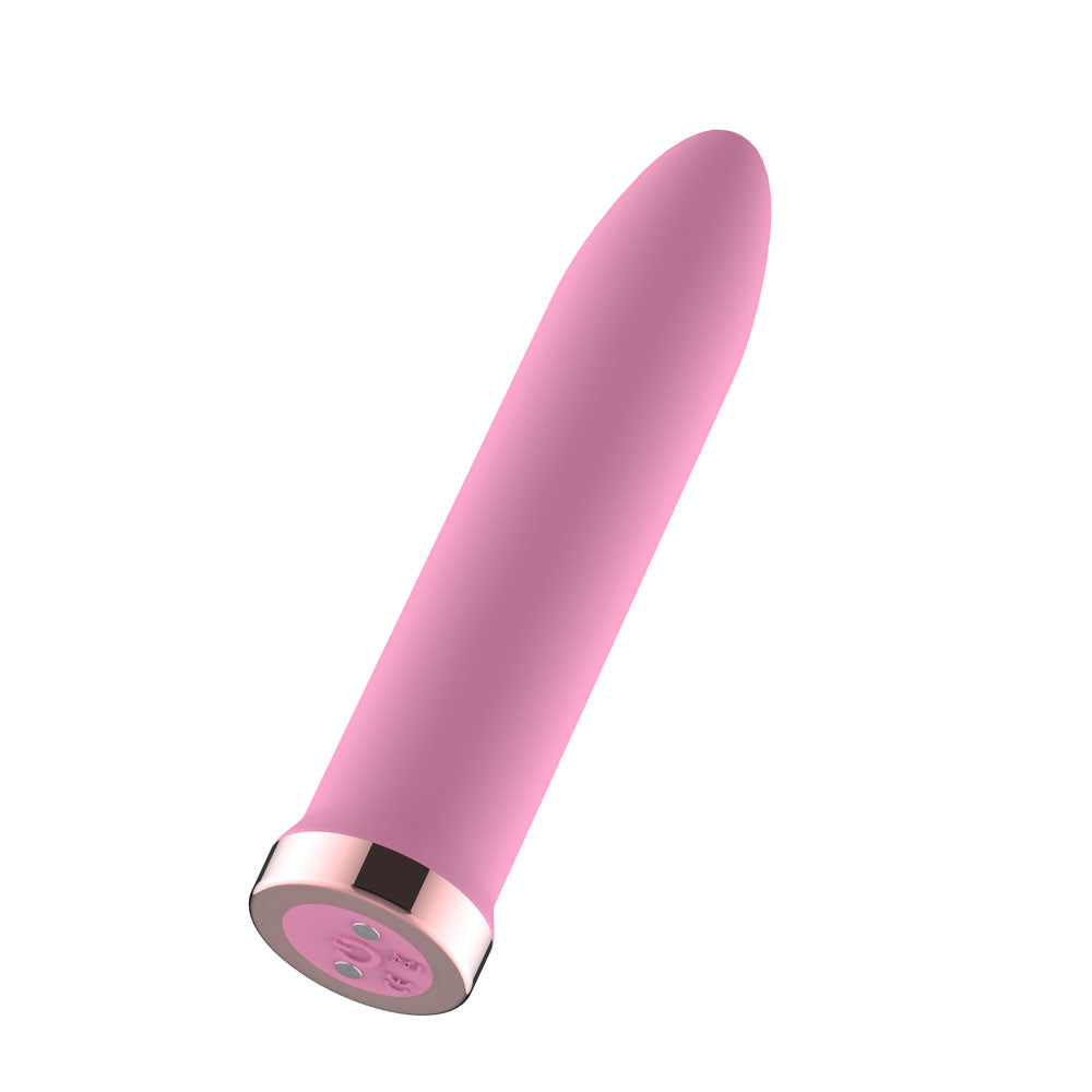Passion Play Rechargeable Vibrating Bullet - Pink - Pink 9.8 cm USB Rechargeable Bullet - PP0097-2