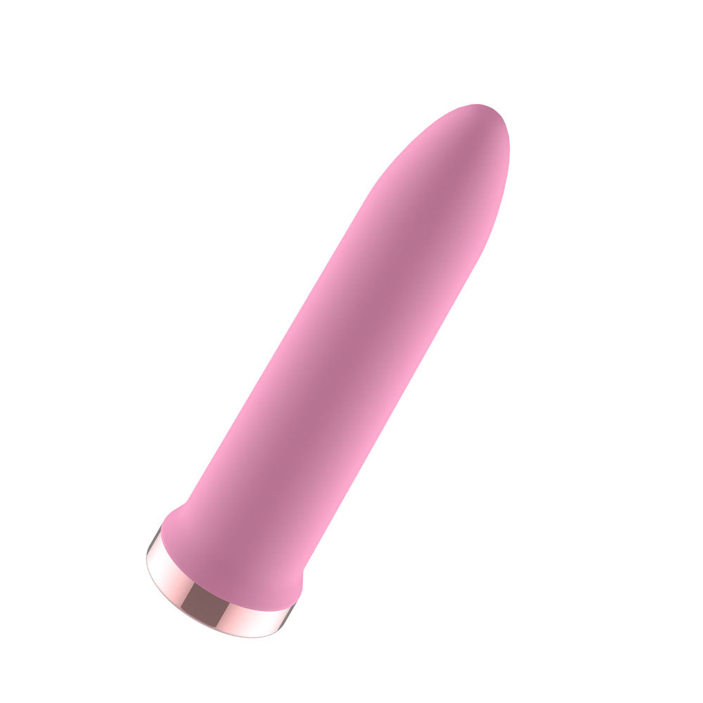 Passion Play Rechargeable Vibrating Bullet - Pink - Pink 9.8 cm USB Rechargeable Bullet - PP0097-2
