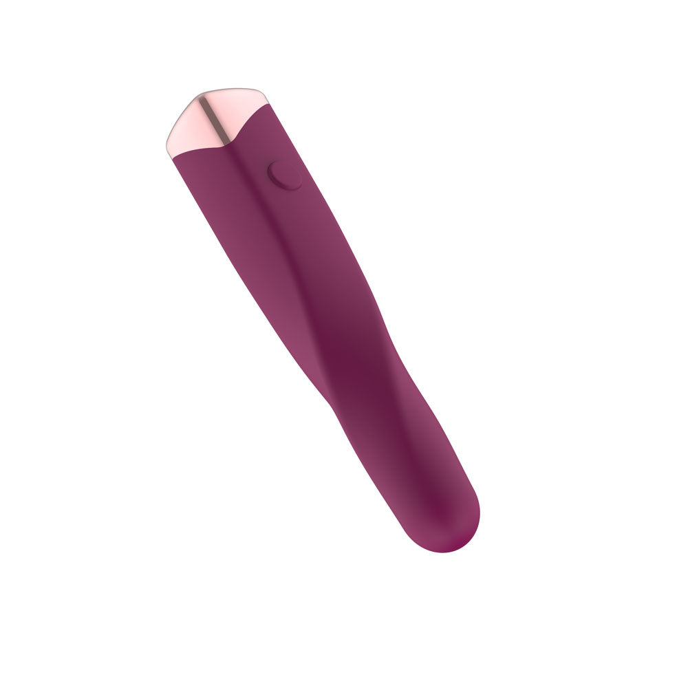 Passion Play Rechargeable Vibrating Bullet - Purple - Purple 12 cm USB Rechargeable Vibrating B