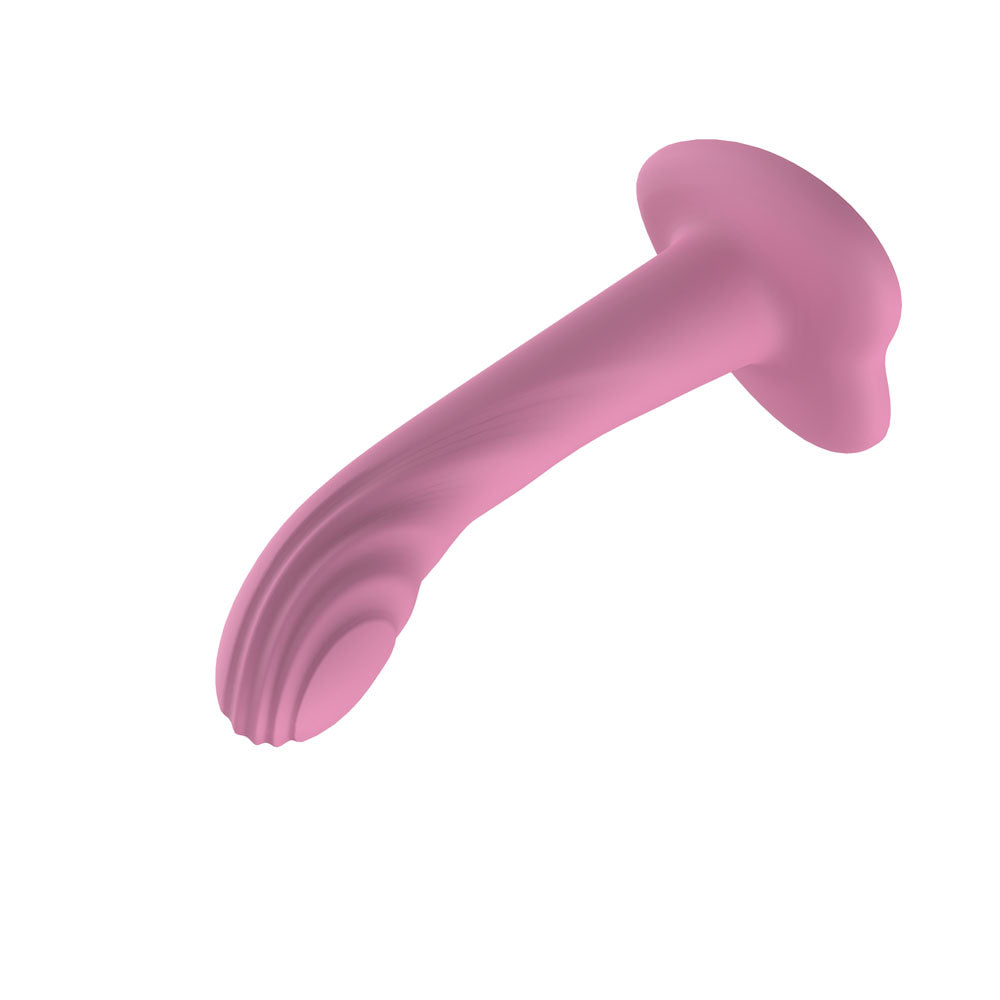 Passion Play Liquid Silicone Textured Dildo - Pink - Pink 18 cm Dildo - PP0230