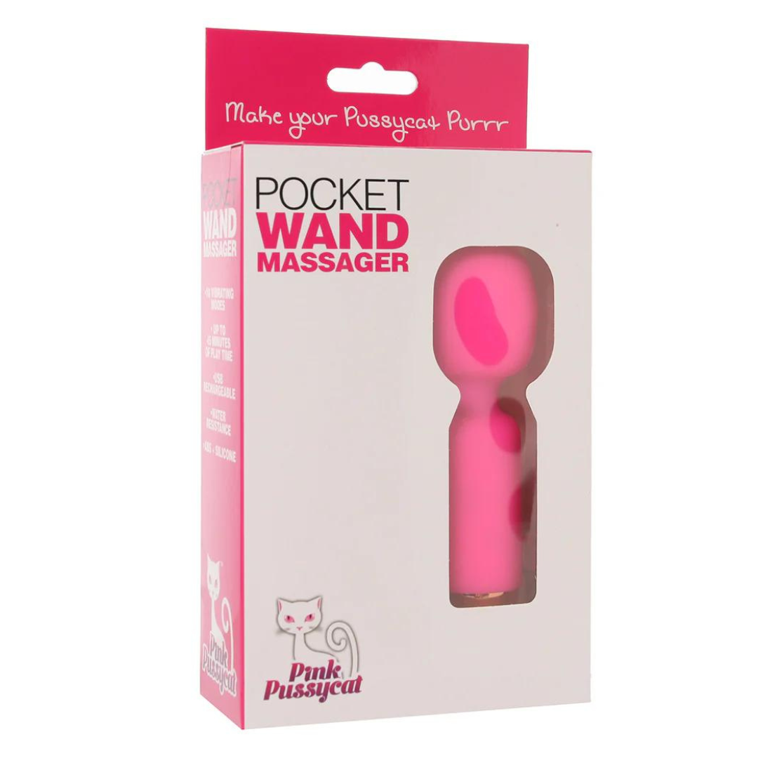 PINK PUSSYCAT POCKET WAND MASSAGER-PPVR-05