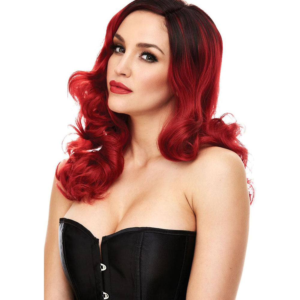 PLEASURE WIGS Candice - Red/Black - Red/Black Wig-PW-8051