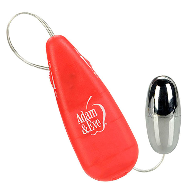 Adam & Eve VIBRATING SILVER BULLET - Silver Vibrating Bullet with Remote Control - R582 0000