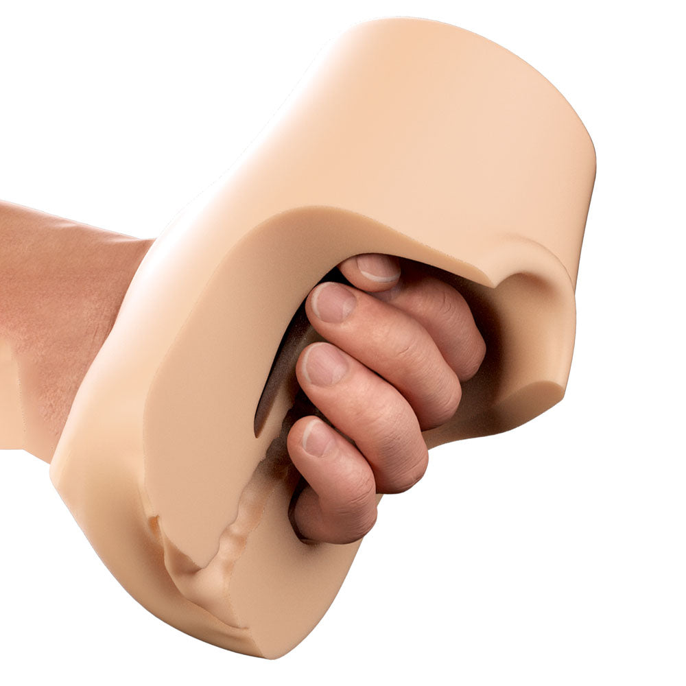 PDX Plus Pussy Pounder Squeeze Stroker - Flesh - Flesh Vagina Stroker-RD435-21