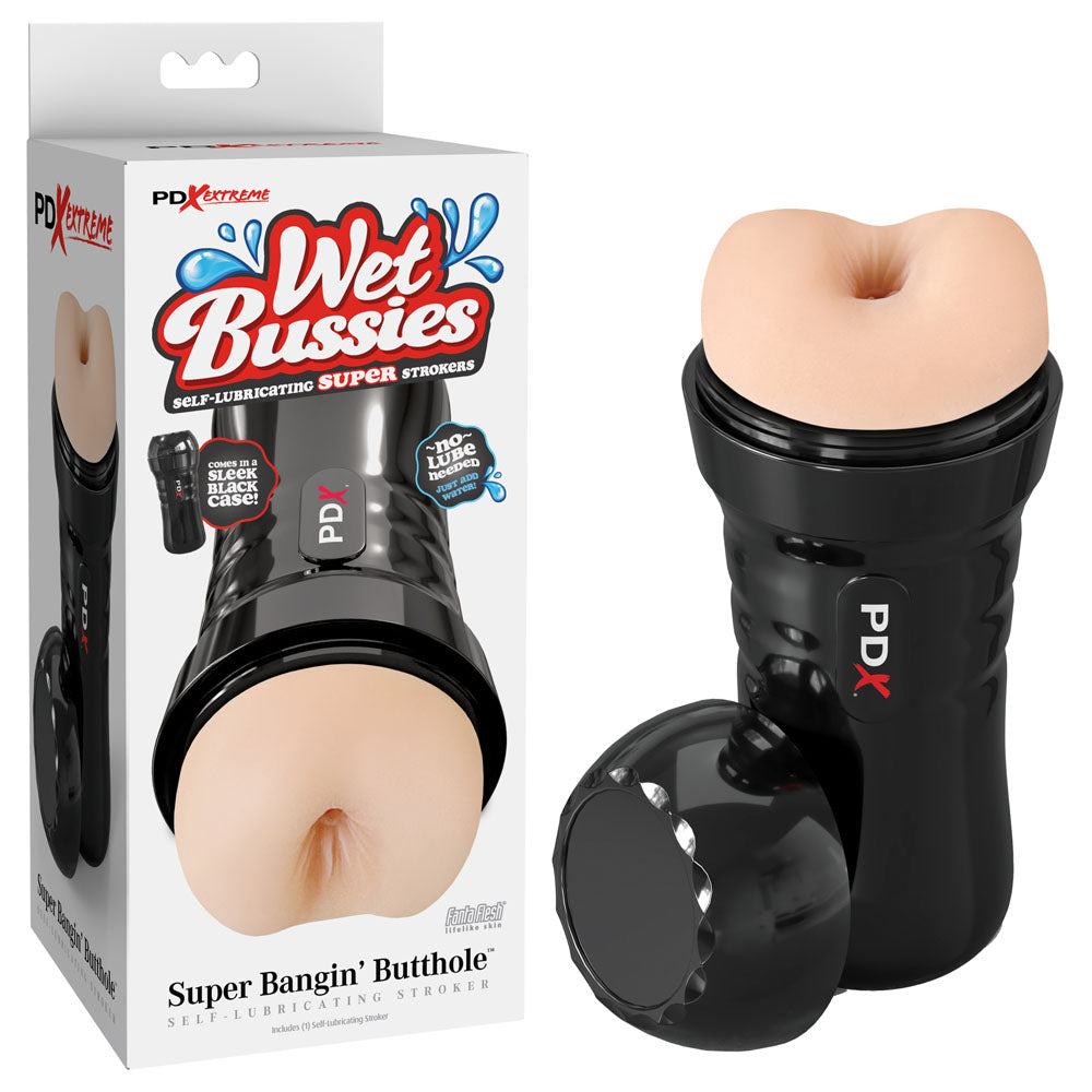 PDX Wet Bussies Super Bangin Butt - Light - Flesh Anal Stroker-RD447-21