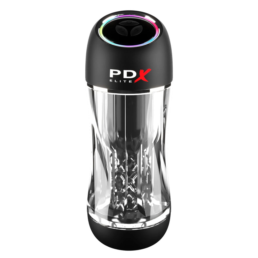 PDX Elite ViewTube Pro - Clear USB Rechargeable Auto Sucking Stroker-RD545