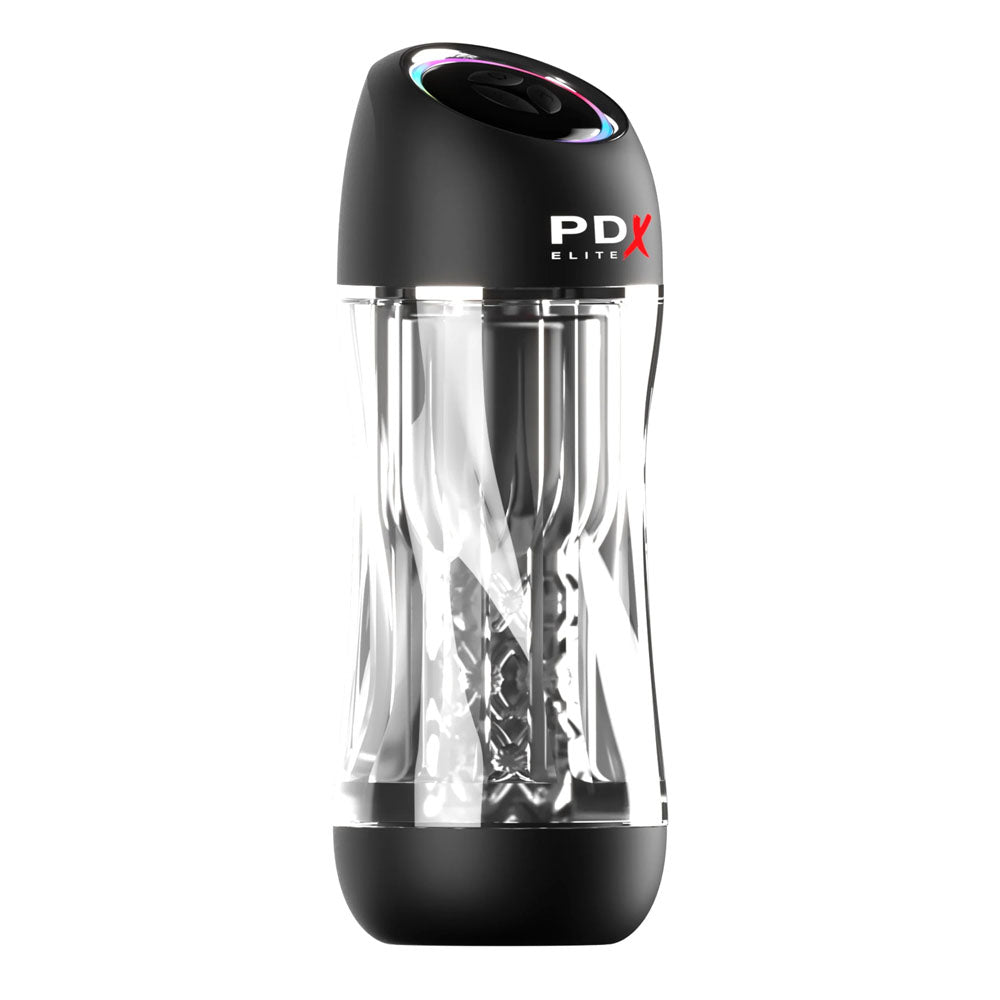 PDX Elite ViewTube Pro - Clear USB Rechargeable Auto Sucking Stroker-RD545