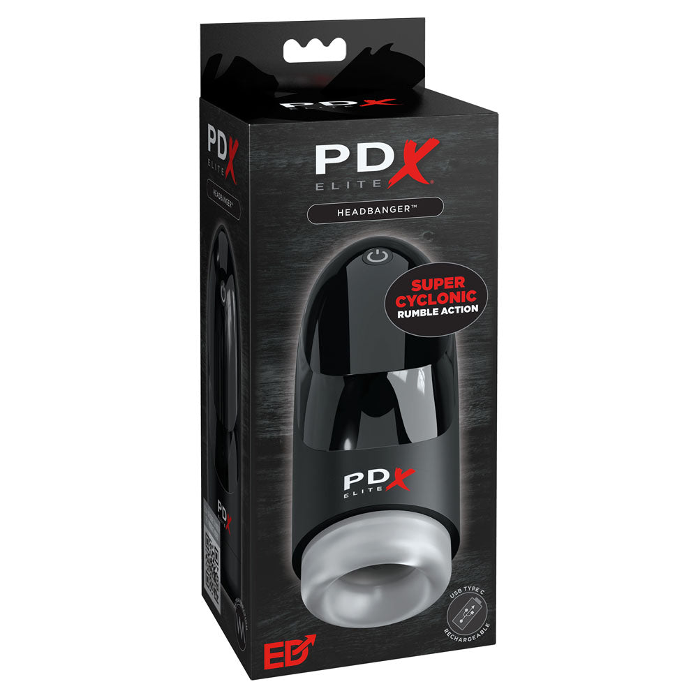 PDX Elite Hydrogasm - USB Rechargeable Rumbling Masturbator-RD548-20