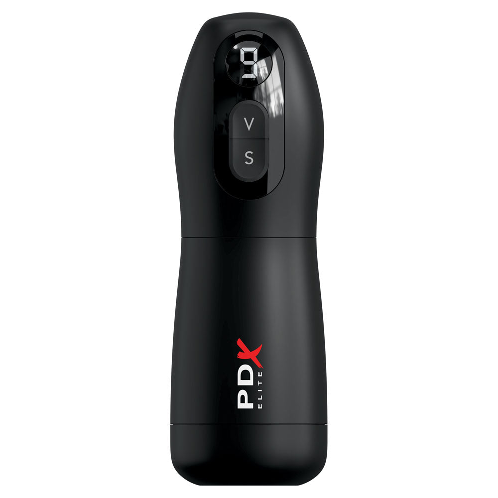 PDX Elite Suck-O-Matic - USB Rechargeable Sucking & Vibrating Masturbator-RD549-20