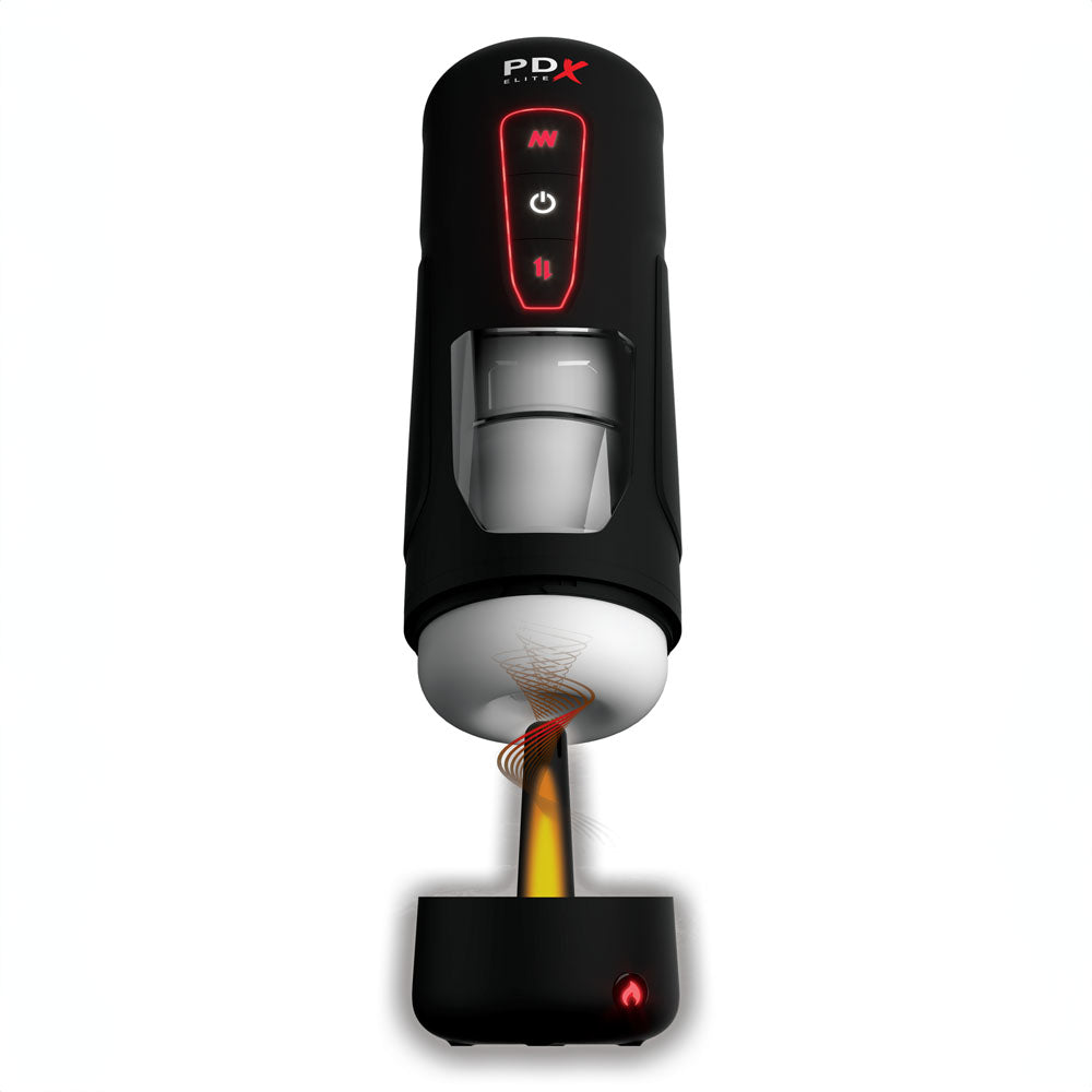 PDX Elite Milk Me Hotter - USB Rechargeable Thrusting Heating & Vibrating Auto Stroker-RD550-23