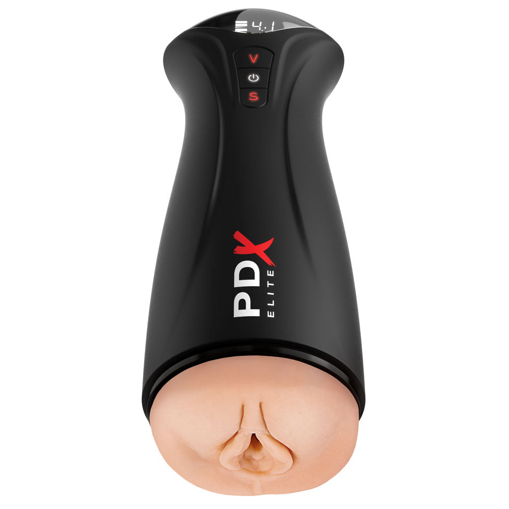 PDX Elite Fuck-Gasm - Flesh - USB Rechargeable Sucking & Vibrating Auto Stroker-RD551-21