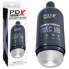 PDX Plus Shower Therapy - Deep Cream - Frosted - Clear Discreet Stroker with Suction Base-RD623-20