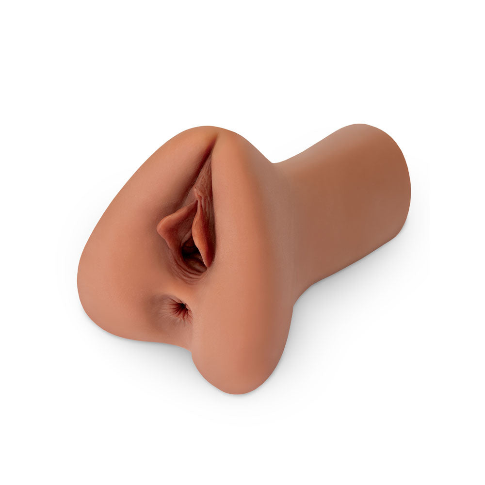 PDX Plus Pick Your Pleasure Stroker XL - Brown - Brown Vagina Stroker-RD625-29