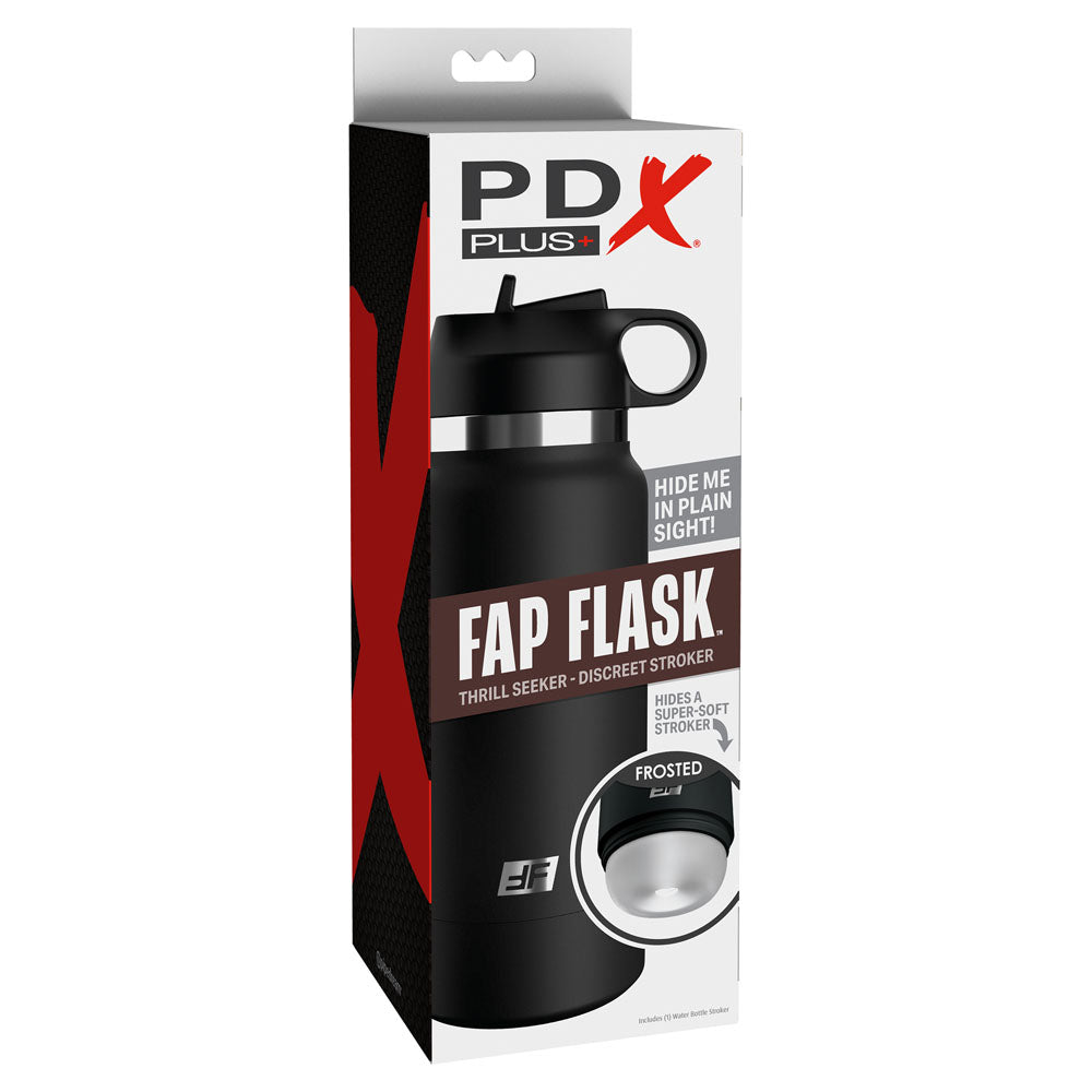 PDX Plus Fap Flask - Thrill Seeker - Frosted Discreet Stroker-RD629-20