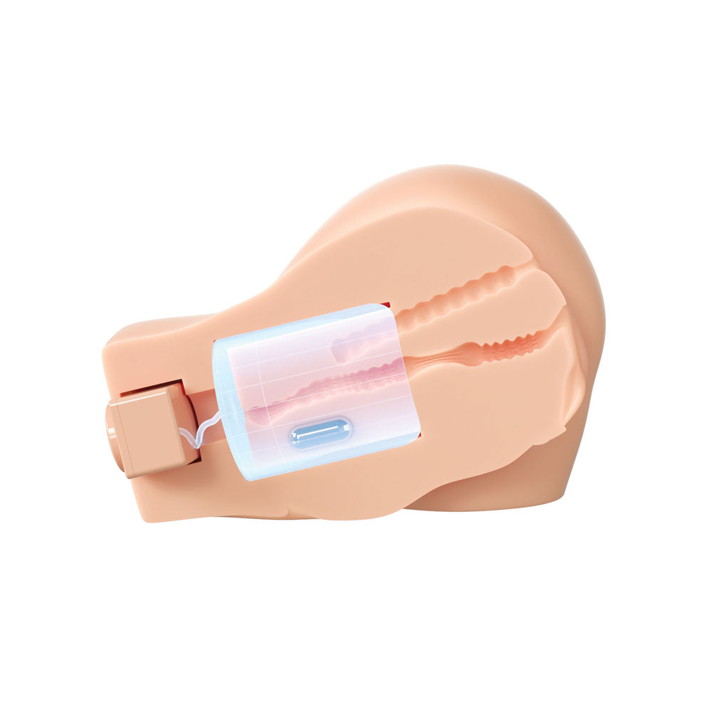 PDX Elite Back That Ass Up - Flesh - Flesh USB Rechargeable Auto Mega Masturbator-RD631-21