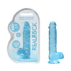 REALROCK 6 Realistic Dildo With Balls - Blue 15.2 cm Dong-REA090BLU