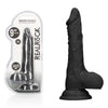 REALROCK 9 Realistic Dong with Balls - Black - Black 22.9 cm Dong - REA096BLK