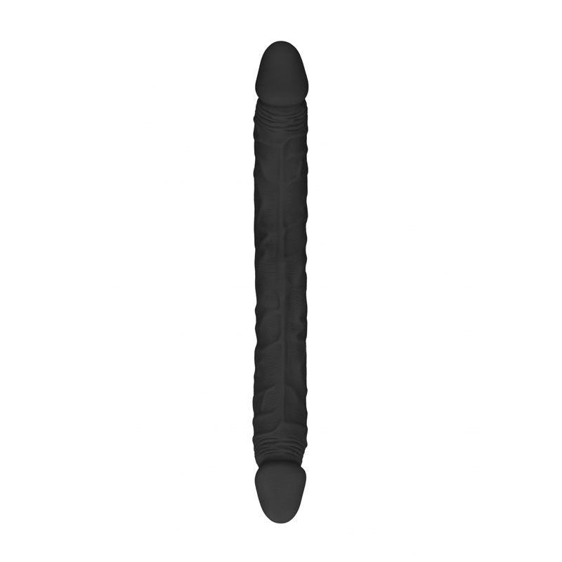 REALROCK 14 Double Dildo - Black 36 cm Double Dong - REA102BLK