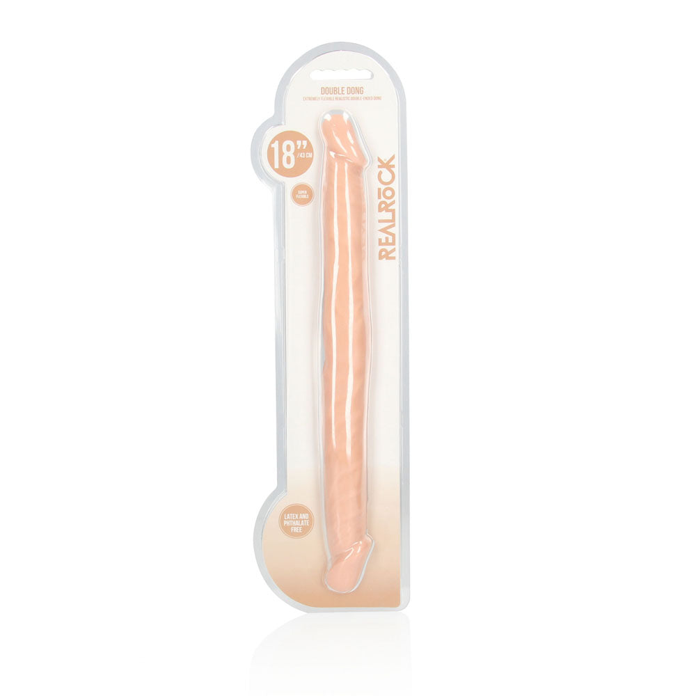 REALROCK 18 Double Dildo - Flesh 46 cm Double Dong-REA103FLE