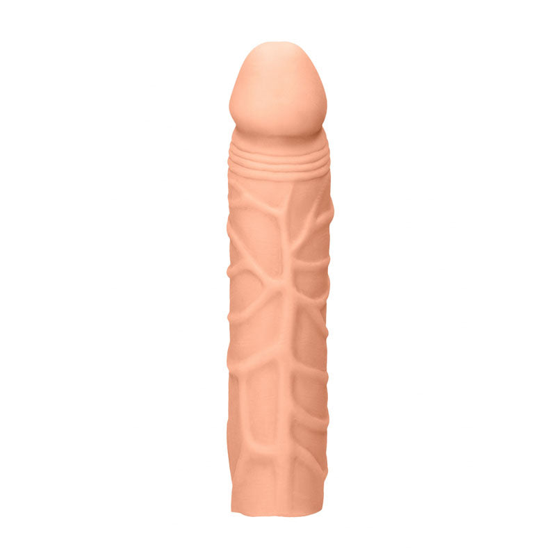 REALROCK 7 Penis Extender - Flesh 17.8 cm Penis Extension Sleeve-REA104FLE