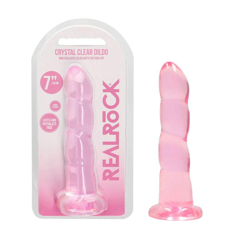 REALROCK Non Realistic Dildo With Suctio - - REA110PNK